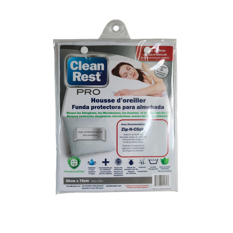 Housse d’Oreiller Anti-Acariens – Protection Intégrale