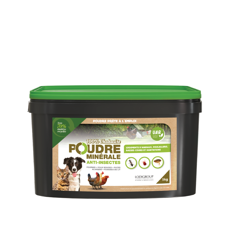 Poudre Minérale Anti-Insectes Rampants – 5kg