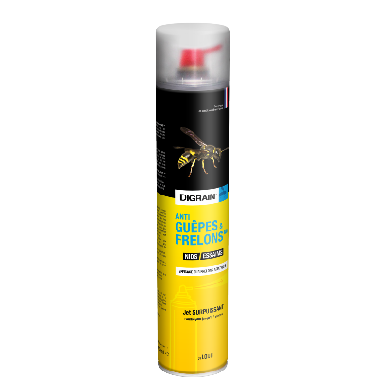 Digrain Aérosol Anti-Guêpes & Frelons – Jet Surpuissant 750ml