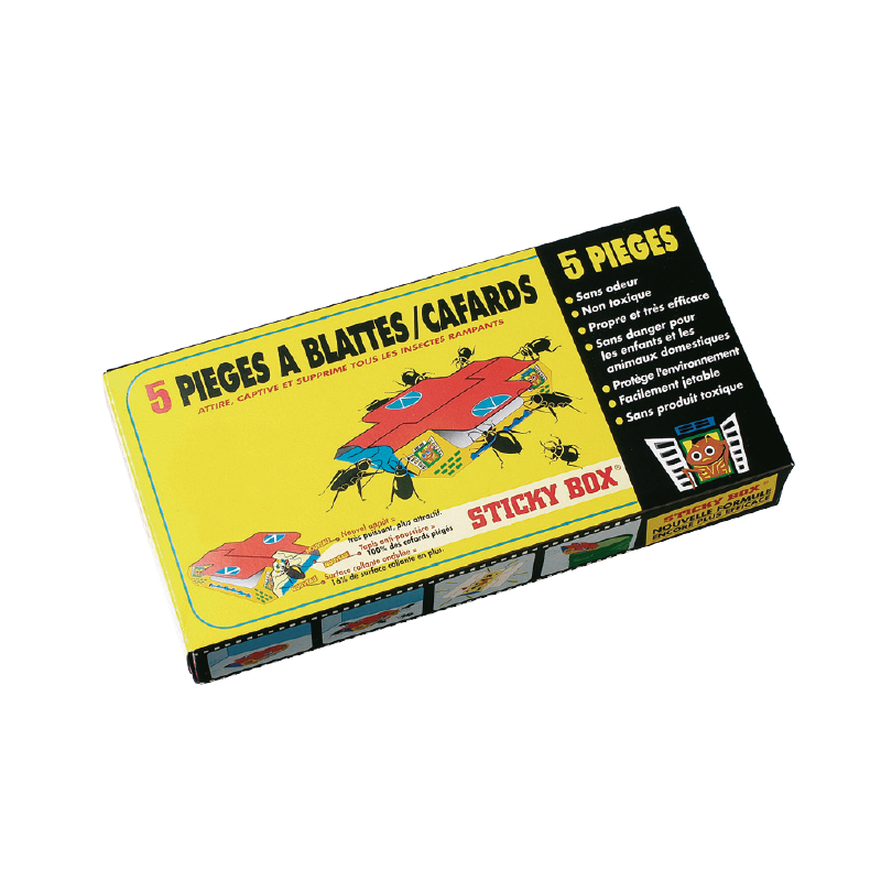 Pièges Cafards & Blattes Collants – Lot de 5
