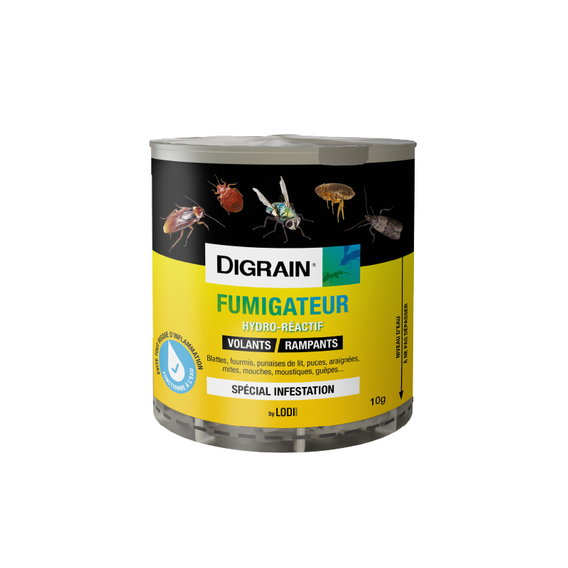 Fumigateur Hydro-Réactif Insectes Volants & Rampants – 10 g