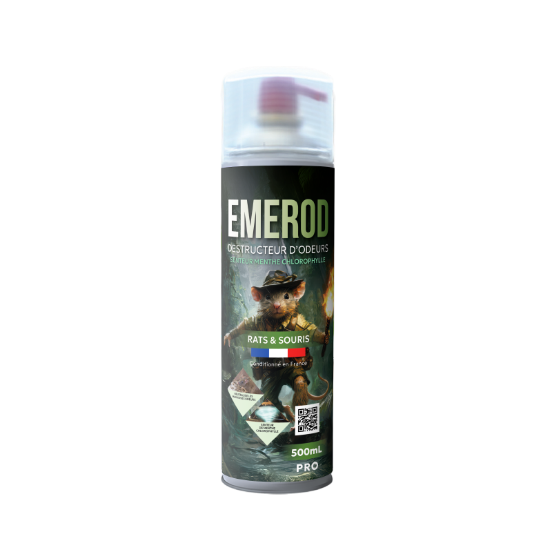 Destructeur d’Odeurs EMEROD 500 mL – Aérosol Longue Portée
