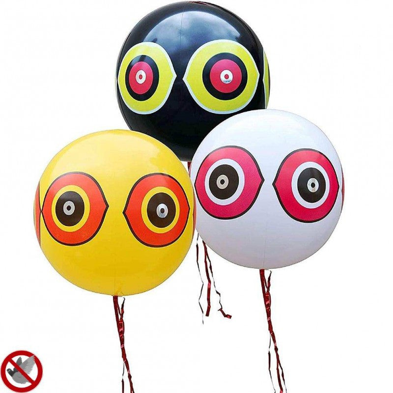 Ballons Effaroucheurs Anti-Oiseaux – Lot de 3